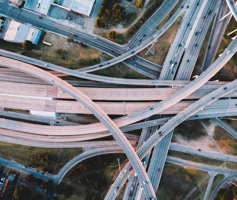 autobahnen Abbilung Autobahn von oben